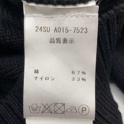 24年 黑色 大标志圆领针织衫 24SU-A015-7523-3496 上衣 52 男士