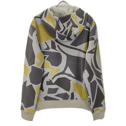 HERMES エルメス 91-5508 イエロー×グレー マルチカラー ジップパーカー ブルゾン ジャケット