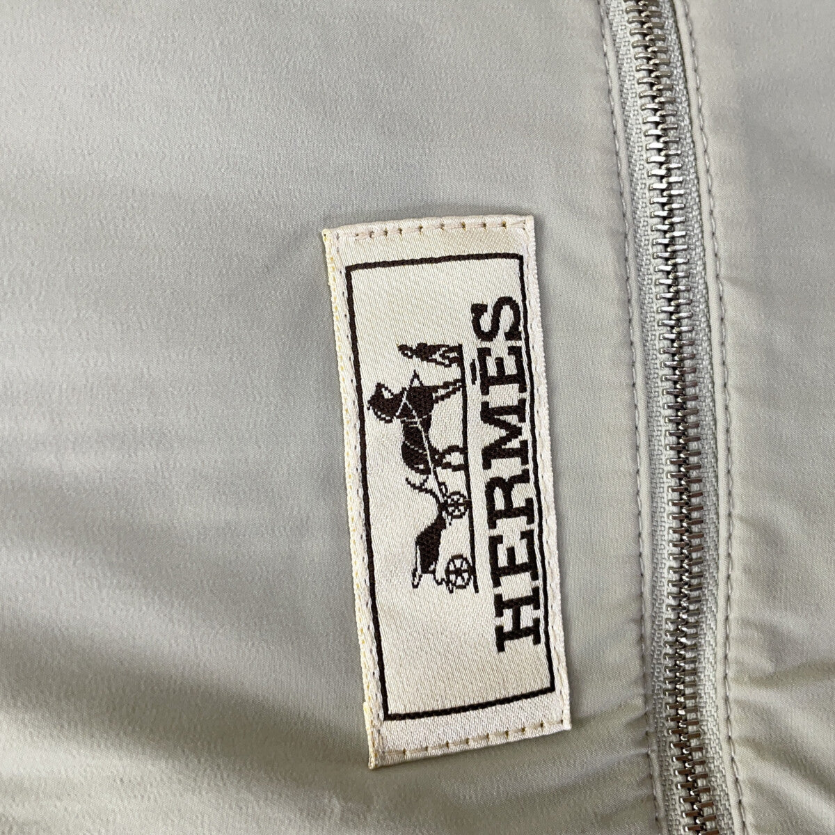 HERMES エルメス 91-5508 イエロー×グレー マルチカラー ジップパーカー ブルゾン ジャケット