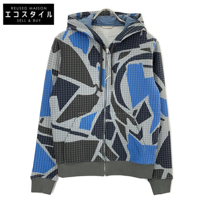 爱马仕 HERMES 91-5508 蓝灰色 多色 拉链连帽衫 夹克