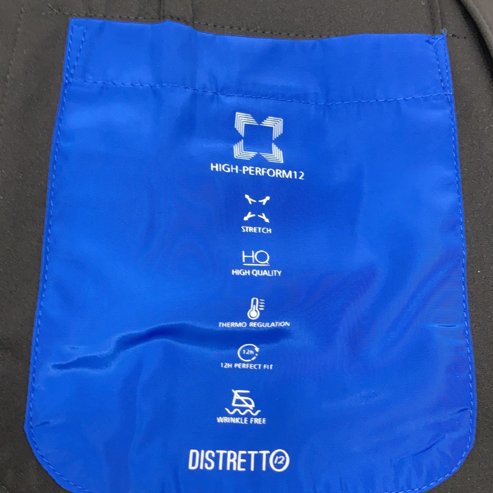 DISTRETTO12 ディストレットドーディッチ FPU GA1559 ブラック ライクラストレッチジャケットパンツ セットアップ スーツ セットアップ