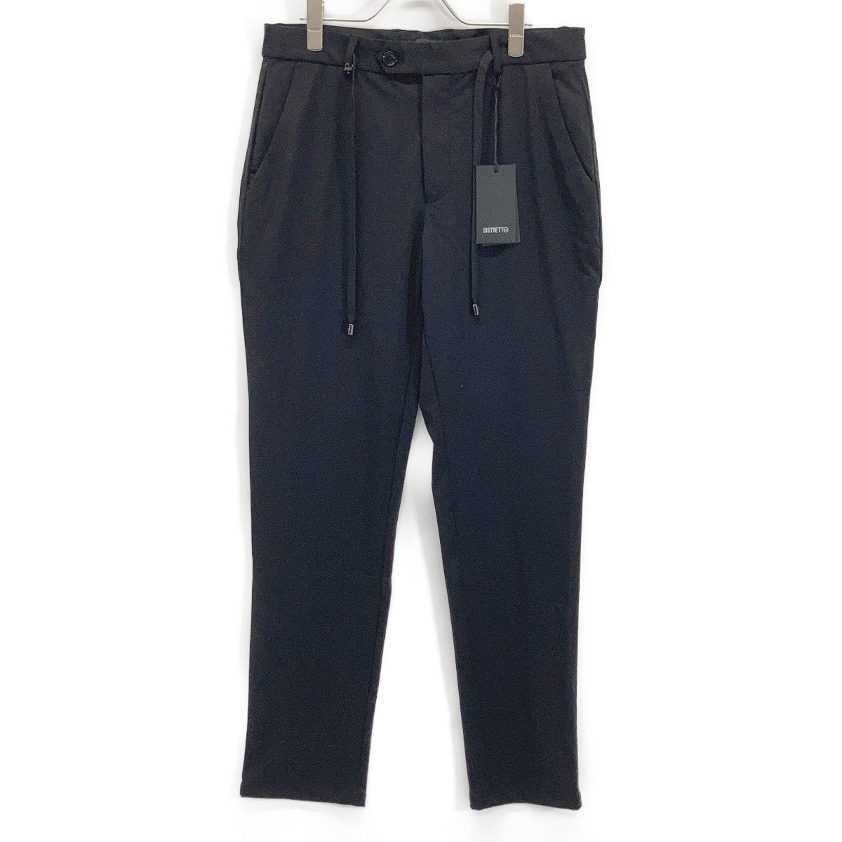 DISTRETTO12 District Dodici FPU GA1559 Black Lycra Stretch Jacket and Pants Setup Suit