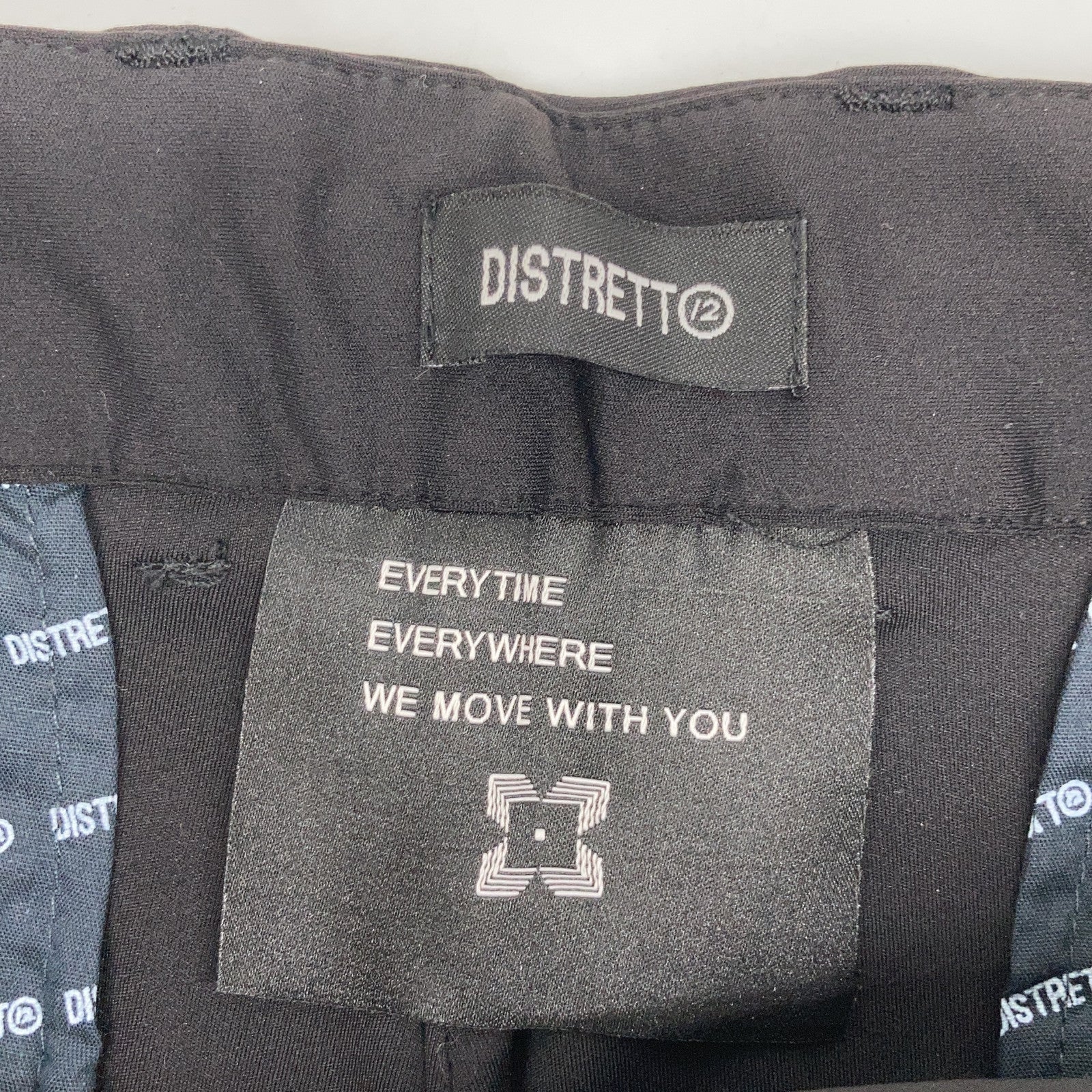 DISTRETTO12 ディストレットドーディッチ FPU GA1559 ブラック ライクラストレッチジャケットパンツ セットアップ スーツ セットアップ
