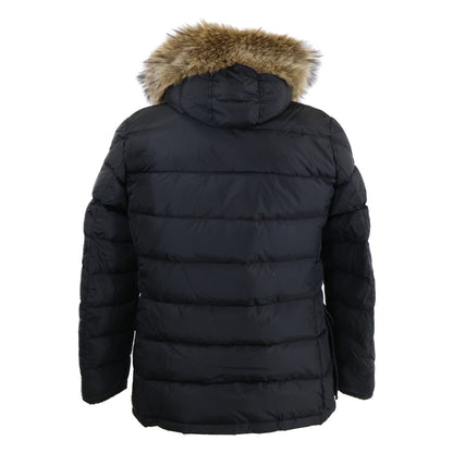 CLUNY Hooded Down Jacket with Fur, Size 2, Men's