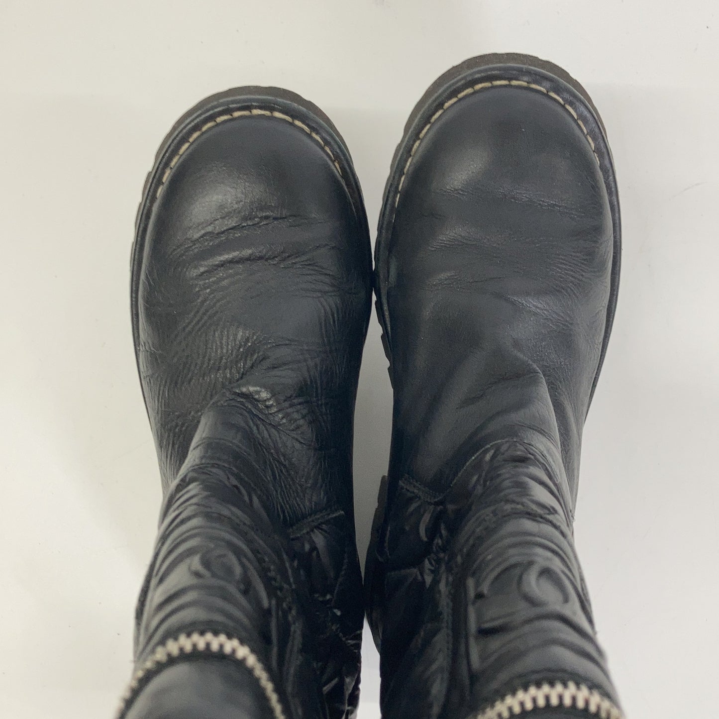 CHANEL IG26537 Coco Cocoon Coco Mark Matelasse Nylon/Leather Boots Shoes
