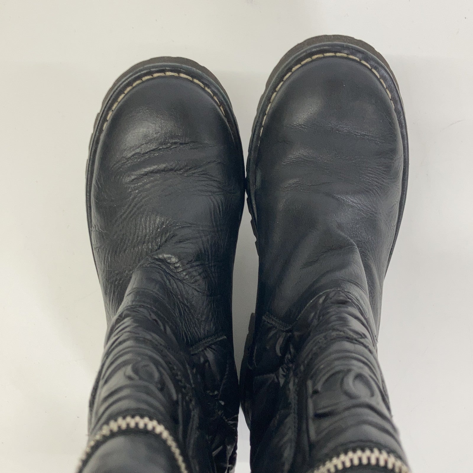CHANEL IG26537 Coco Cocoon Coco Mark Matelasse Nylon/Leather Boots Shoes