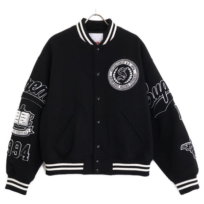 Supreme 24FW Black x White Veritas Varsity Jacket M Men's