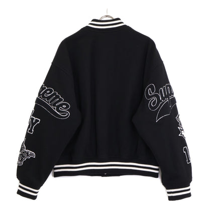 Supreme 24FW Black x White Veritas Varsity Jacket M Men's