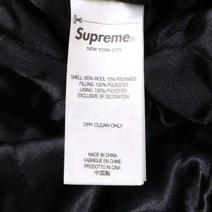 Supreme 24FW Black x White Veritas Varsity Jacket M Men's