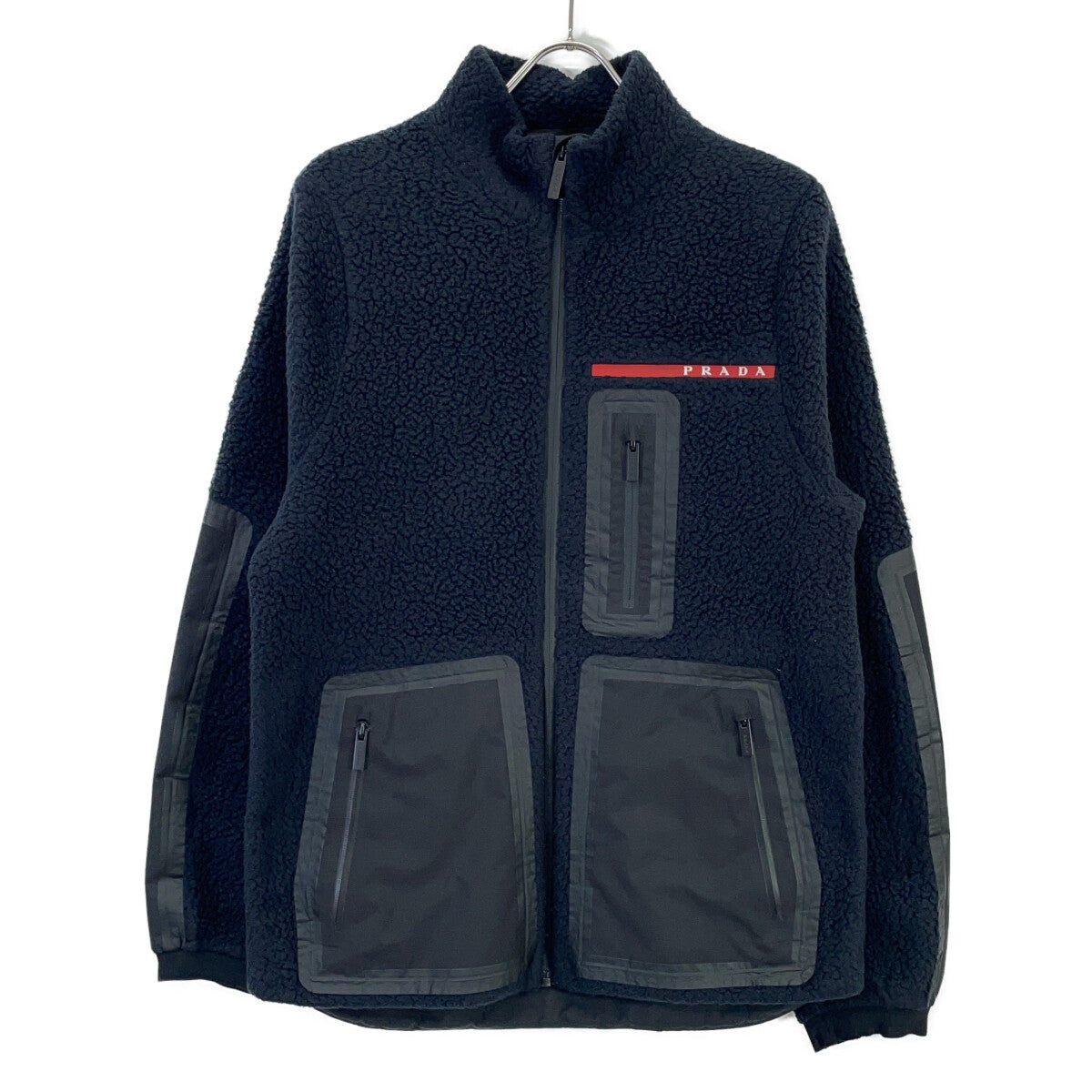 PRADA SPORT プラダスポーツ SGB659 20年製 ネイビー リサイクルフリース テクニカルジャケット ジャケット