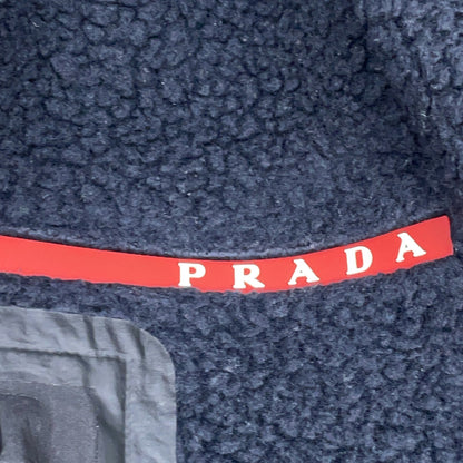 PRADA SPORT プラダスポーツ SGB659 20年製 ネイビー リサイクルフリース テクニカルジャケット ジャケット