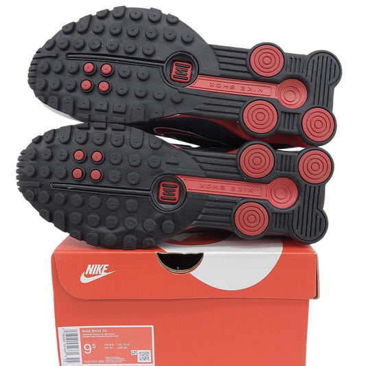 NIKE ナイキ 新品同様 NIKE SHOX R4 スニーカー シューズ メンズ ネイビー/ホワイト 27.5cm HQ1988-400 シューズ