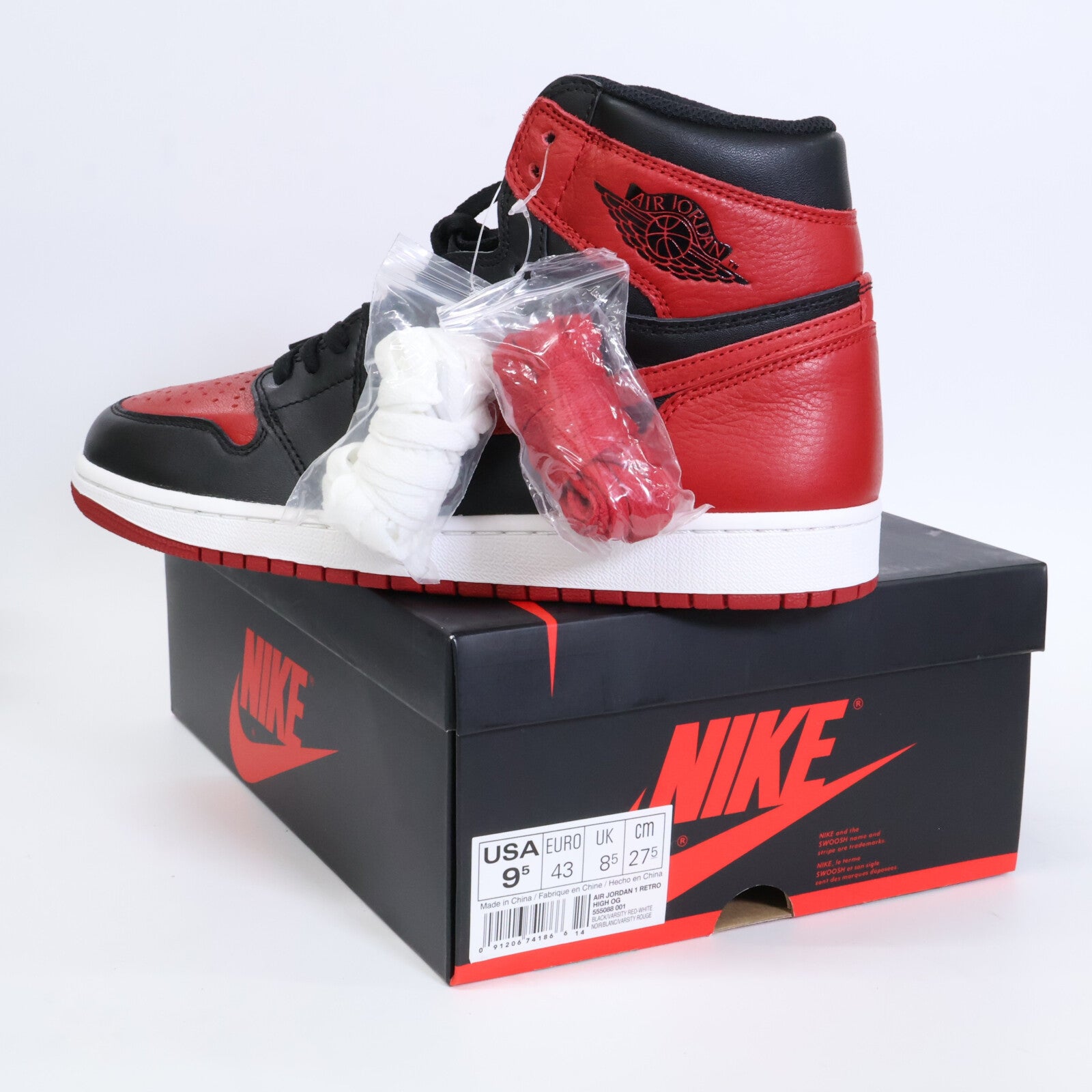 NIKE ナイキ 【新品同様】555088-001 AIR JORDAN 1 RETRO HIGH OG エアジョーダン 1 レトロ ハイ オージー スニーカー シューズ