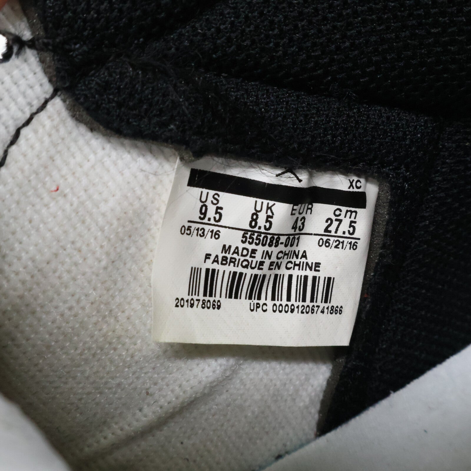 NIKE ナイキ 【新品同様】555088-001 AIR JORDAN 1 RETRO HIGH OG エアジョーダン 1 レトロ ハイ オージー スニーカー シューズ
