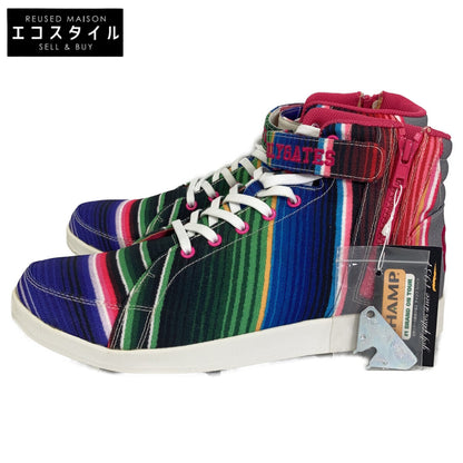 PEARLY GATES Pearly Gates [Near Mint] 053-0192505 Stripe Rainbow High-Cut Golf Shoes, Size 26