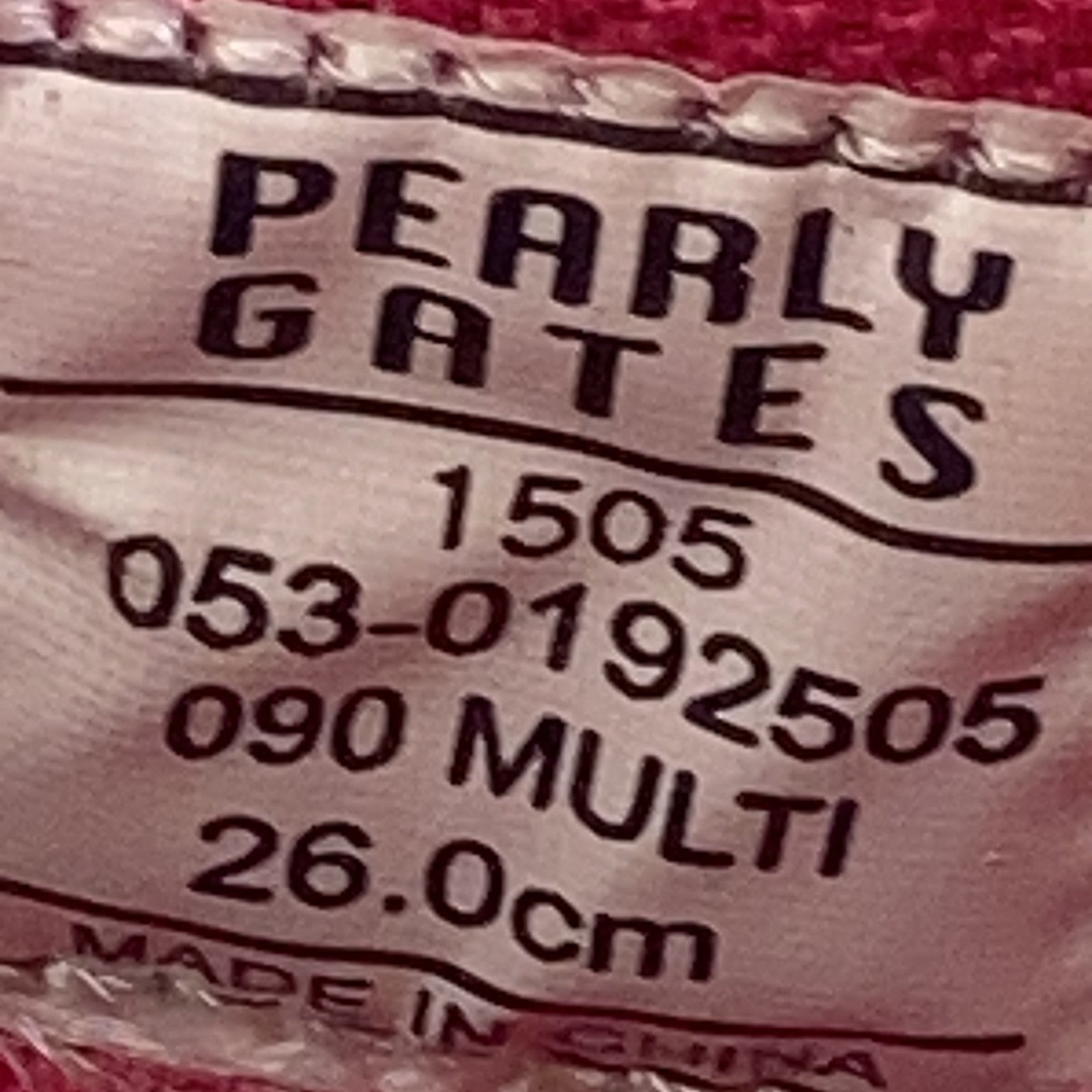 PEARLY GATES Pearly Gates [Near Mint] 053-0192505 Stripe Rainbow High-Cut Golf Shoes, Size 26