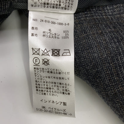 24年製 GY70 ｸﾞﾚｰ ﾁｪｯｸ ｽｰﾂｾｯﾄｱｯﾌﾟ スーツ セットアップ XL メンズ