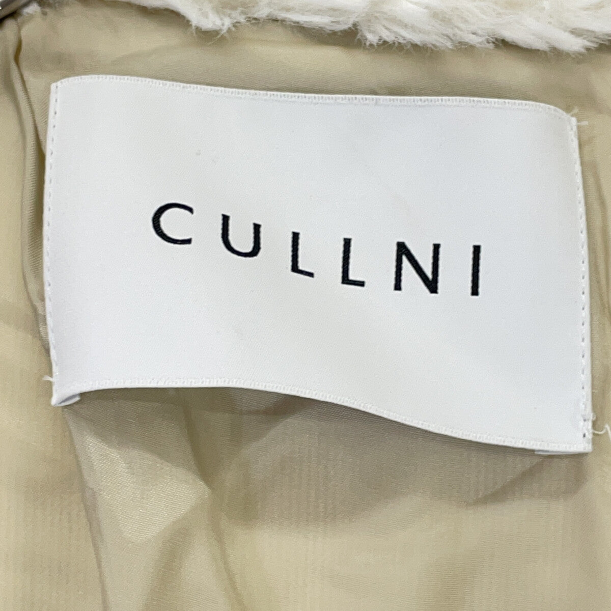 CULLNI クルニ 21AW ホワイト ファ-ジャケット ジャケット