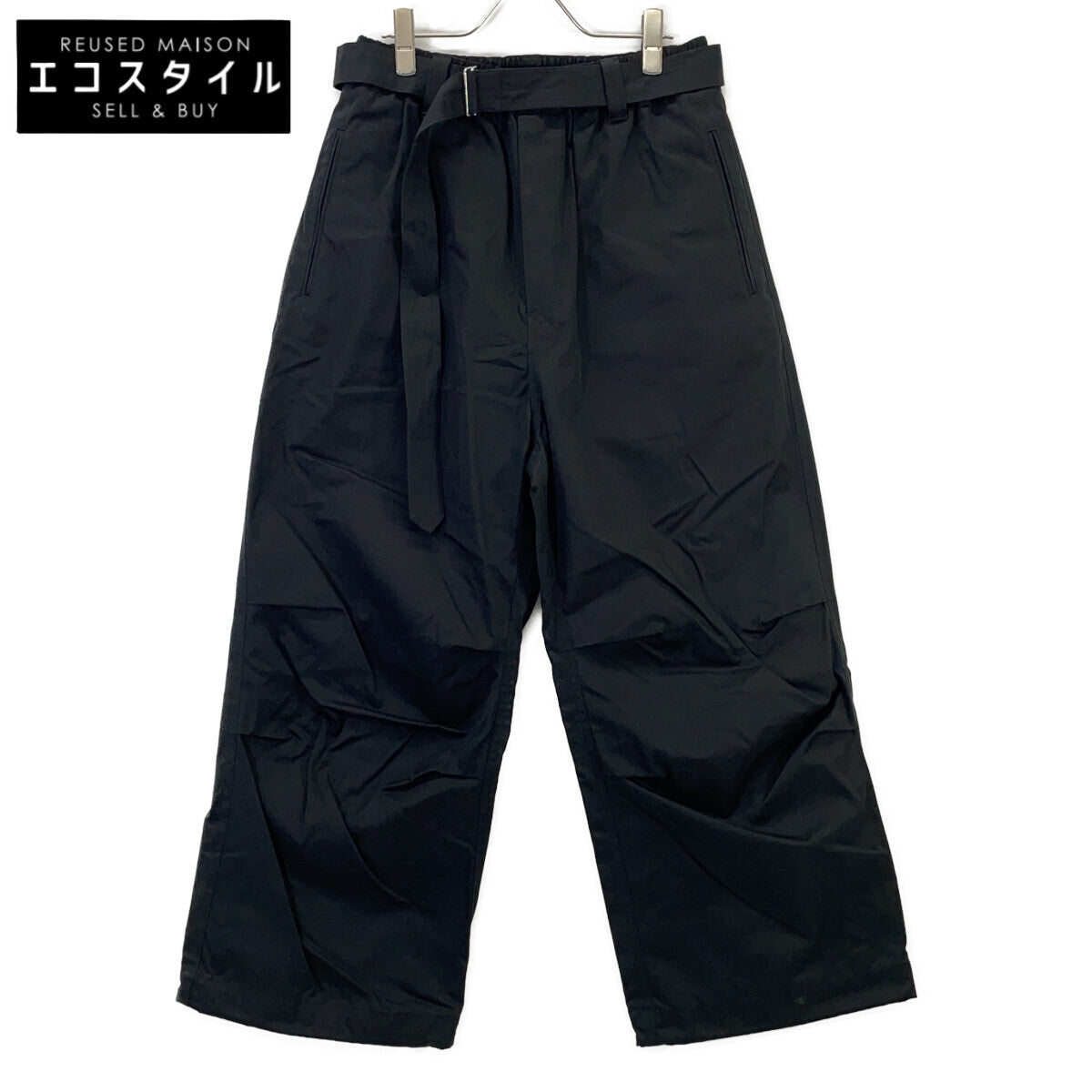 MAISON SPECIAL メゾンスペシャル 11242461218 ブラック SuvinCotton PrimeWide Snow Pants ボトムス