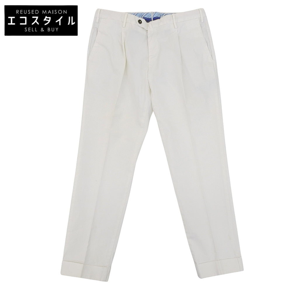 PT TORINO ピーティートリノ EVOFIT コットン混 テーパードパンツ ボトムス メンズ ホワイト 50 ボトムス 50