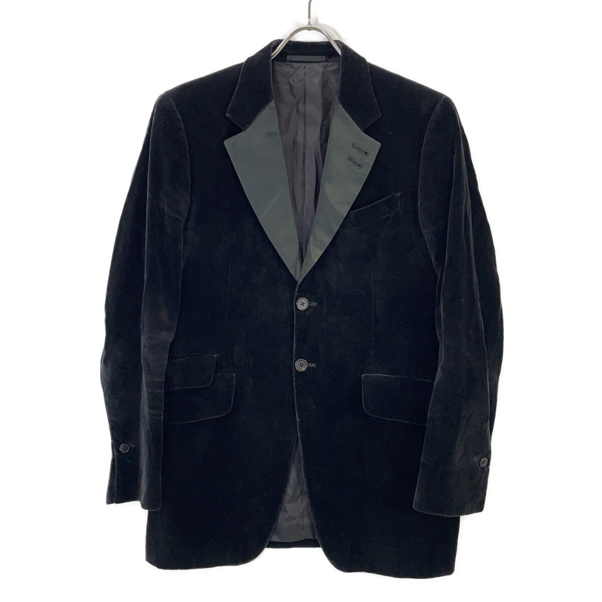 PaulSmith ポールスミス FS-ST-47631 ブラック 裏地フローラル柄 ベロア 2Bテーラードジャケット ジャケット