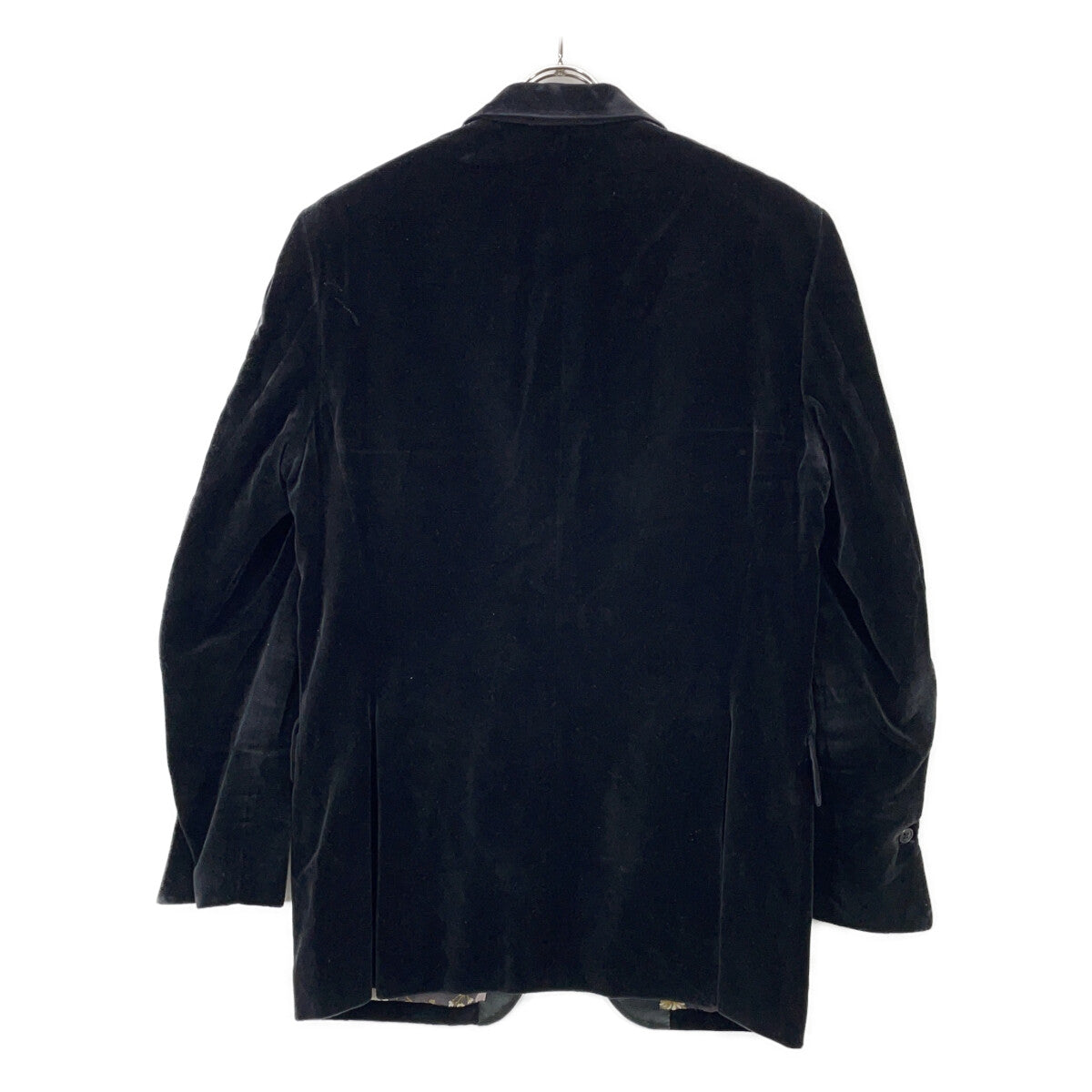 PaulSmith ポールスミス FS-ST-47631 ブラック 裏地フローラル柄 ベロア 2Bテーラードジャケット ジャケット