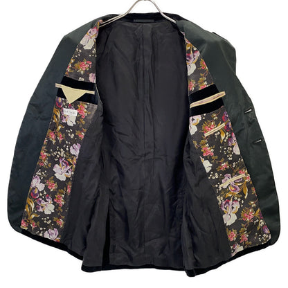 PaulSmith ポールスミス FS-ST-47631 ブラック 裏地フローラル柄 ベロア 2Bテーラードジャケット ジャケット