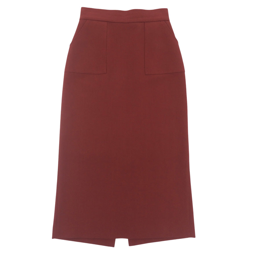 CLANE クラネ 美品 POCKET BASIC SKIRT スカート レディース レッド 1 13109-2911 スカート 1