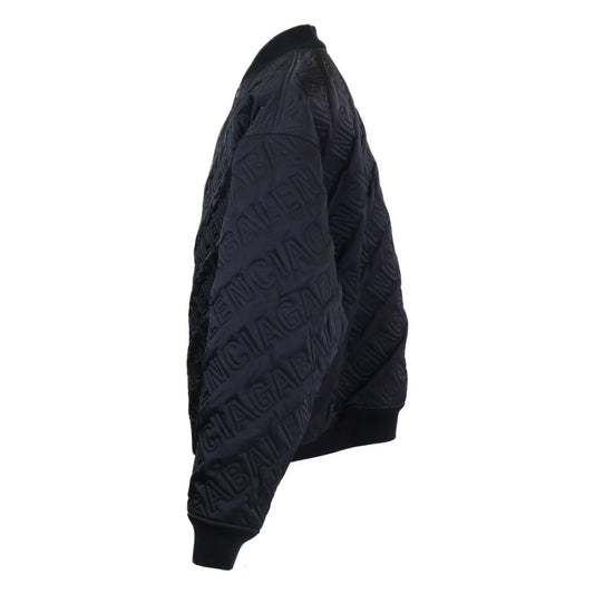 BALENCIAGA バレンシアガ 【美品/国内正規】606756 オールオーバーロゴ キルティングジャケット ジャケット