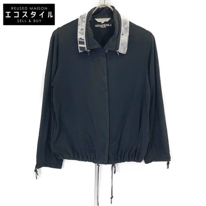LEONARD レオナール 0538291 ブラック コットン100 ドローストリング L/Sシャツ トップス