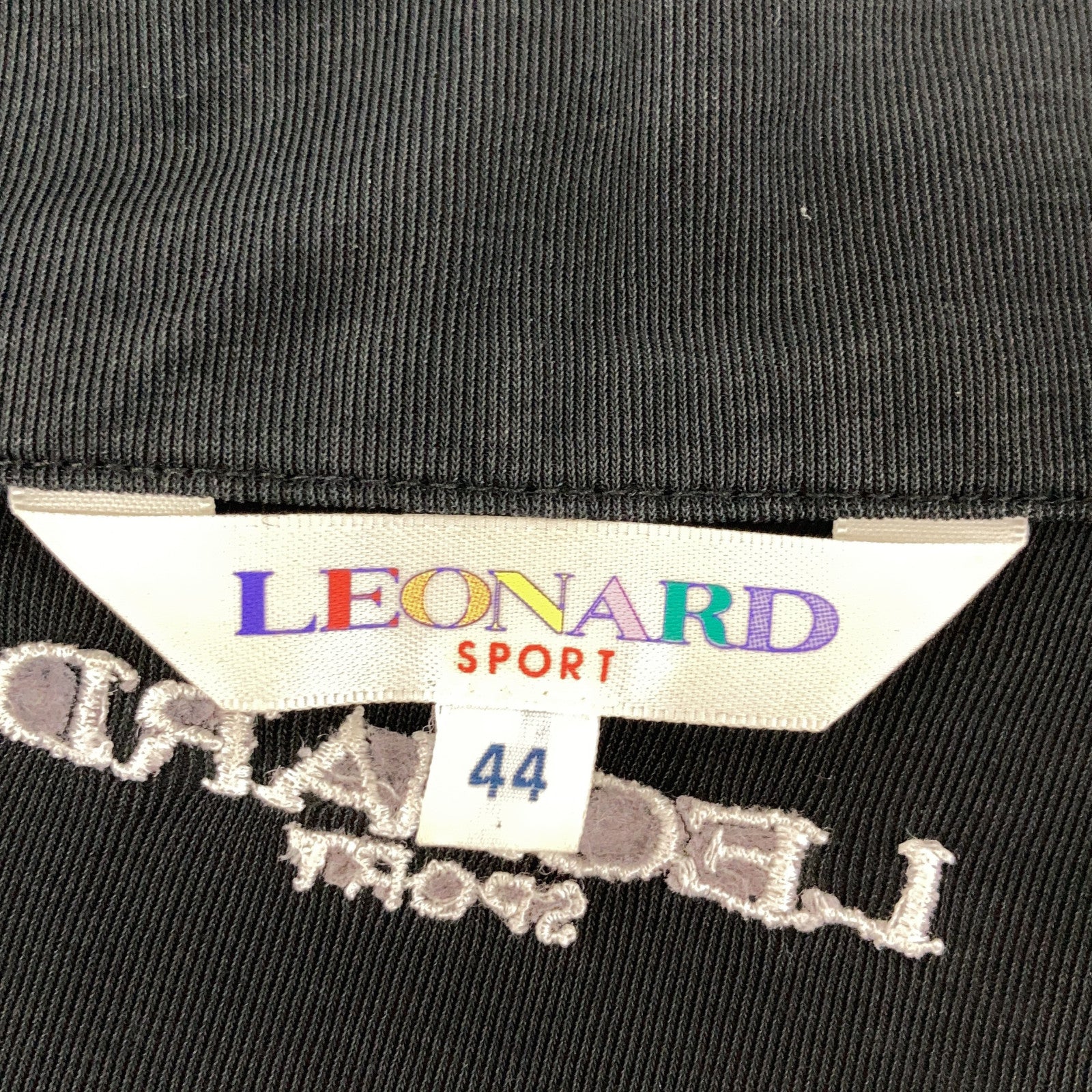 LEONARD レオナール 0538291 ブラック コットン100 ドローストリング L/Sシャツ トップス