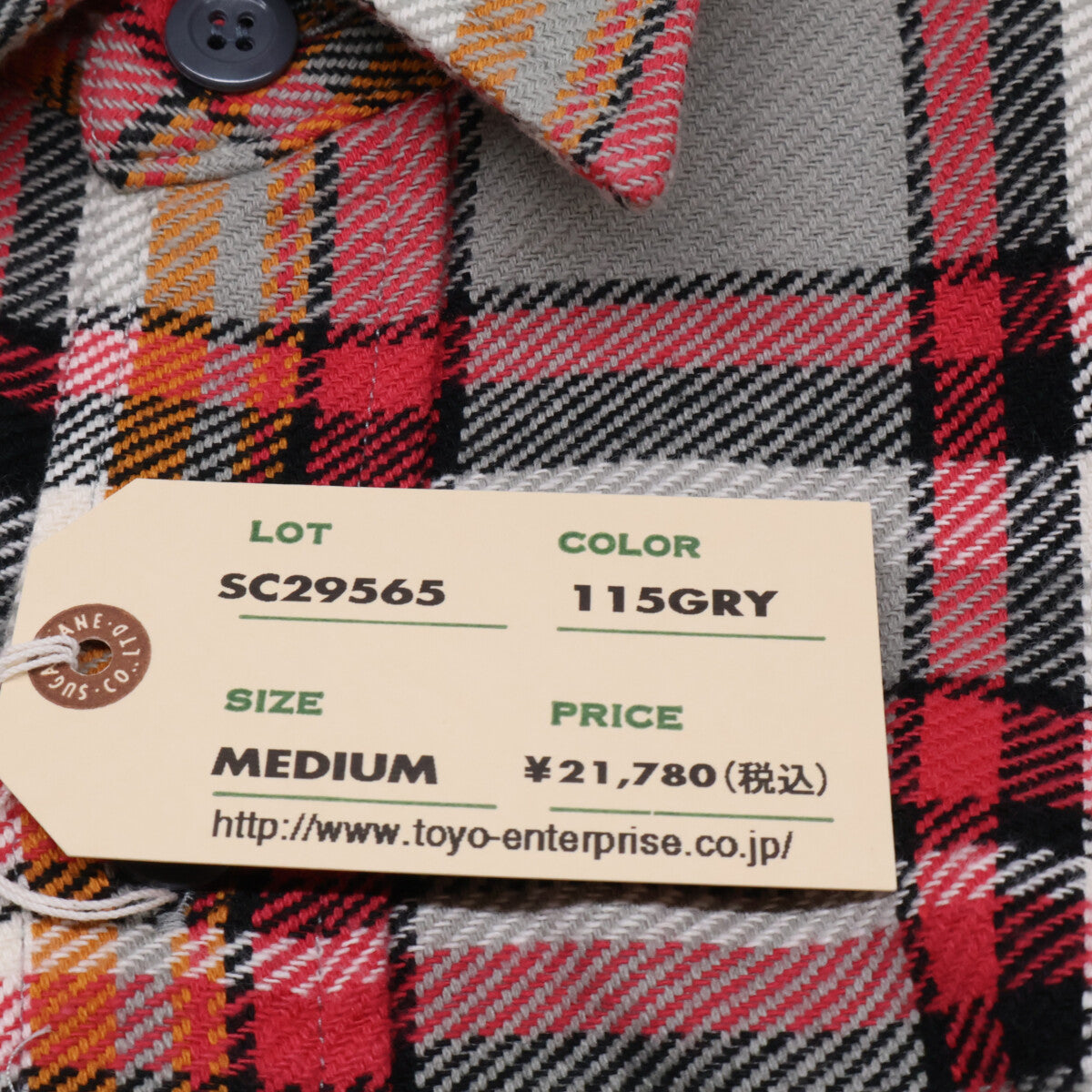 SUGAR CANE シュガーケーン 【新品同様】SC29565 TWILL CHECK WORKSHIRT ツイルチェック ワークシャツ トップス