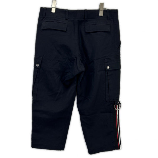 Dior HOMME 763C175E3971 Black Side Stripe Cropped Pants Bottoms