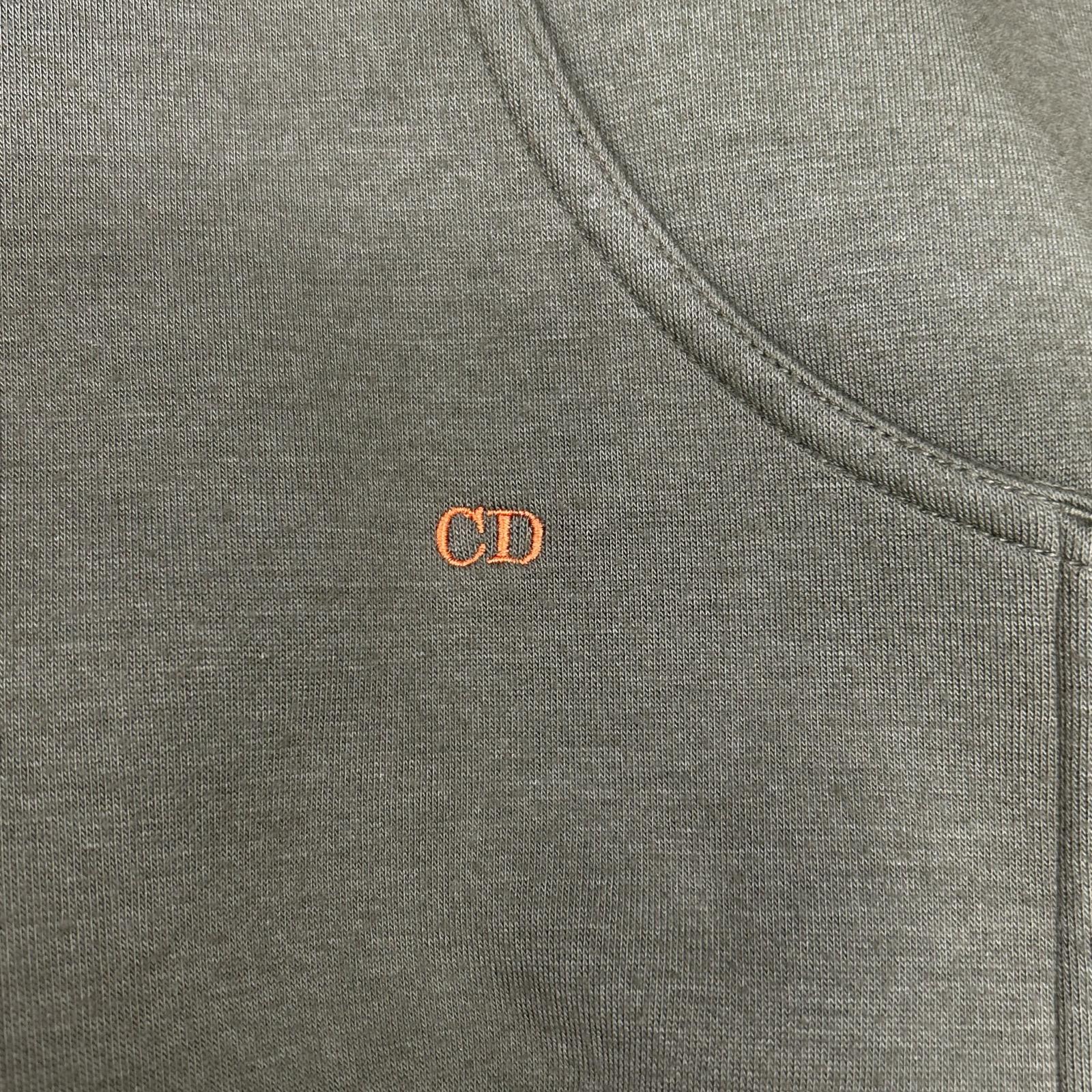 Dior HOMME 迪奥男装 663J206Y0413 卡其色×橙色 拉链连帽卫衣 上衣