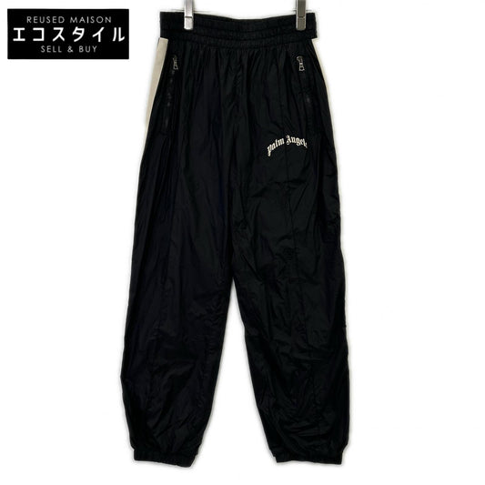 PMCA179S25FAB001 Black Curve Logo Nylon Track Pants Bottoms XS Men's