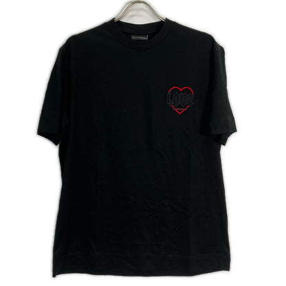 EMPORIOARMANI エンポリオアルマーニ EM002821 ブラック コットン混 Valentine's Day Tシャツ トップス