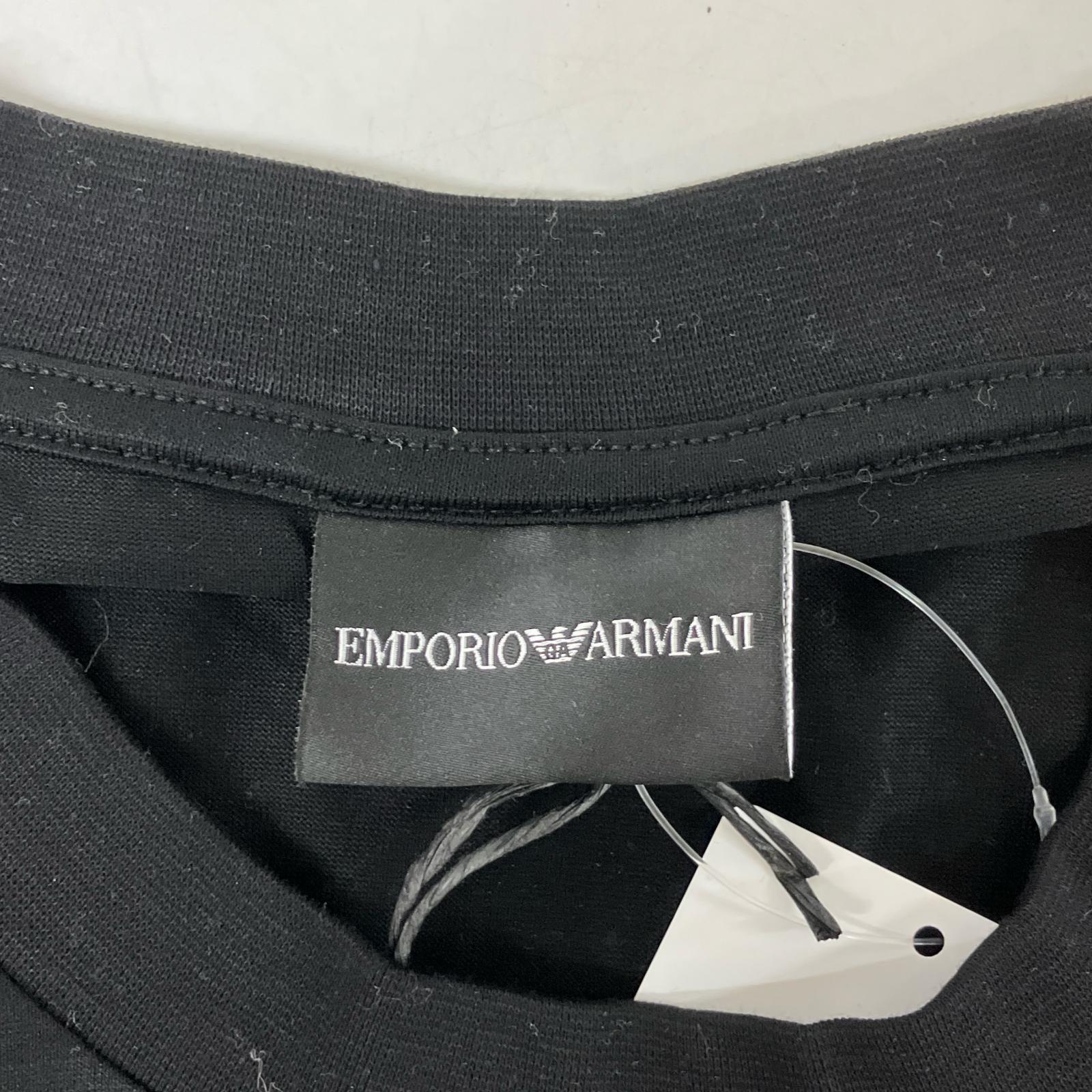 EMPORIOARMANI エンポリオアルマーニ EM002821 ブラック コットン混 Valentine's Day Tシャツ トップス