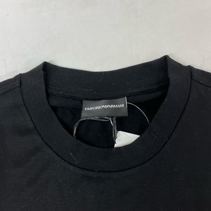 EMPORIOARMANI エンポリオアルマーニ EM002821 ブラック コットン混 Valentine's Day Tシャツ トップス