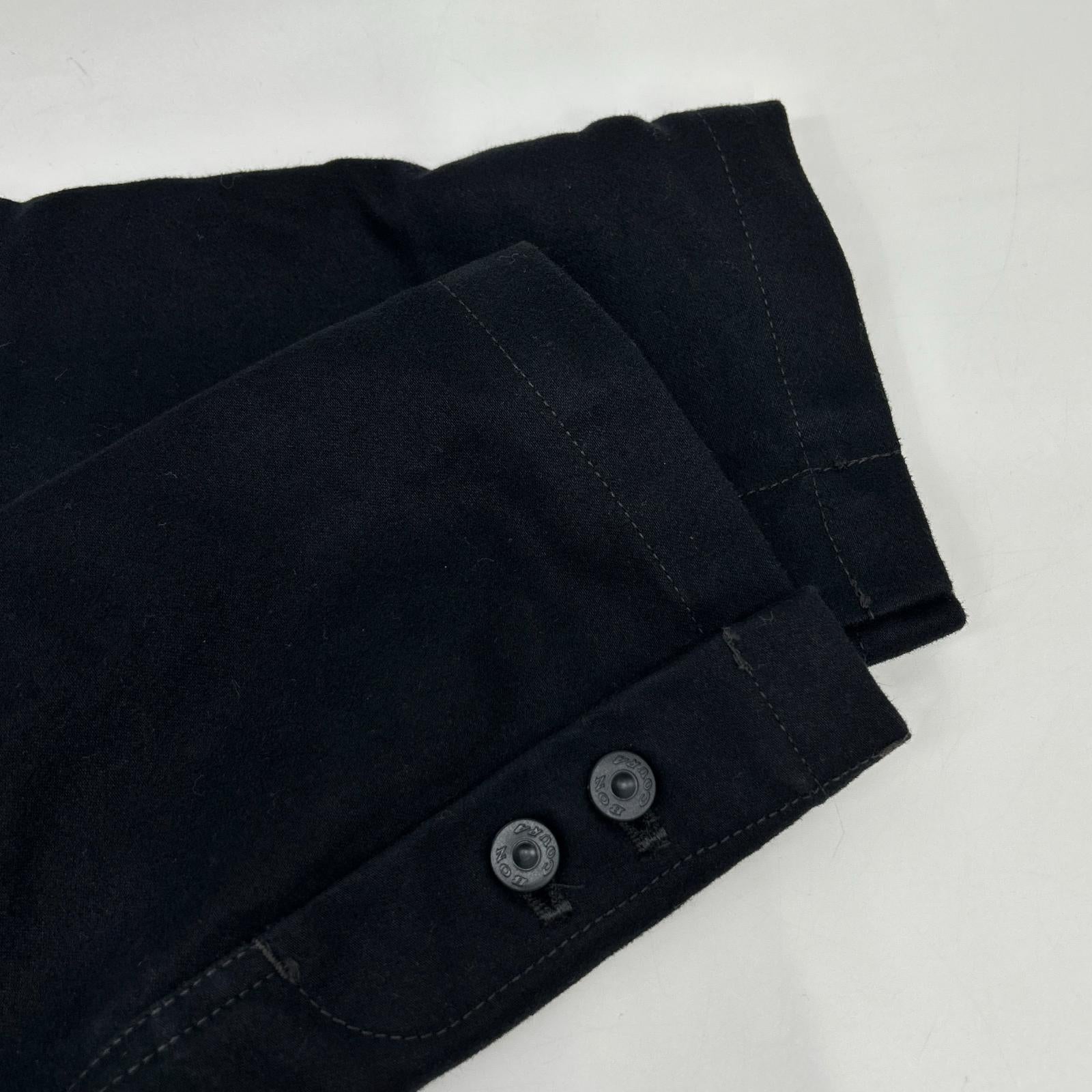 BONCOURA Black Moleskin 3-Button Jacket & Pants Set-up Suit