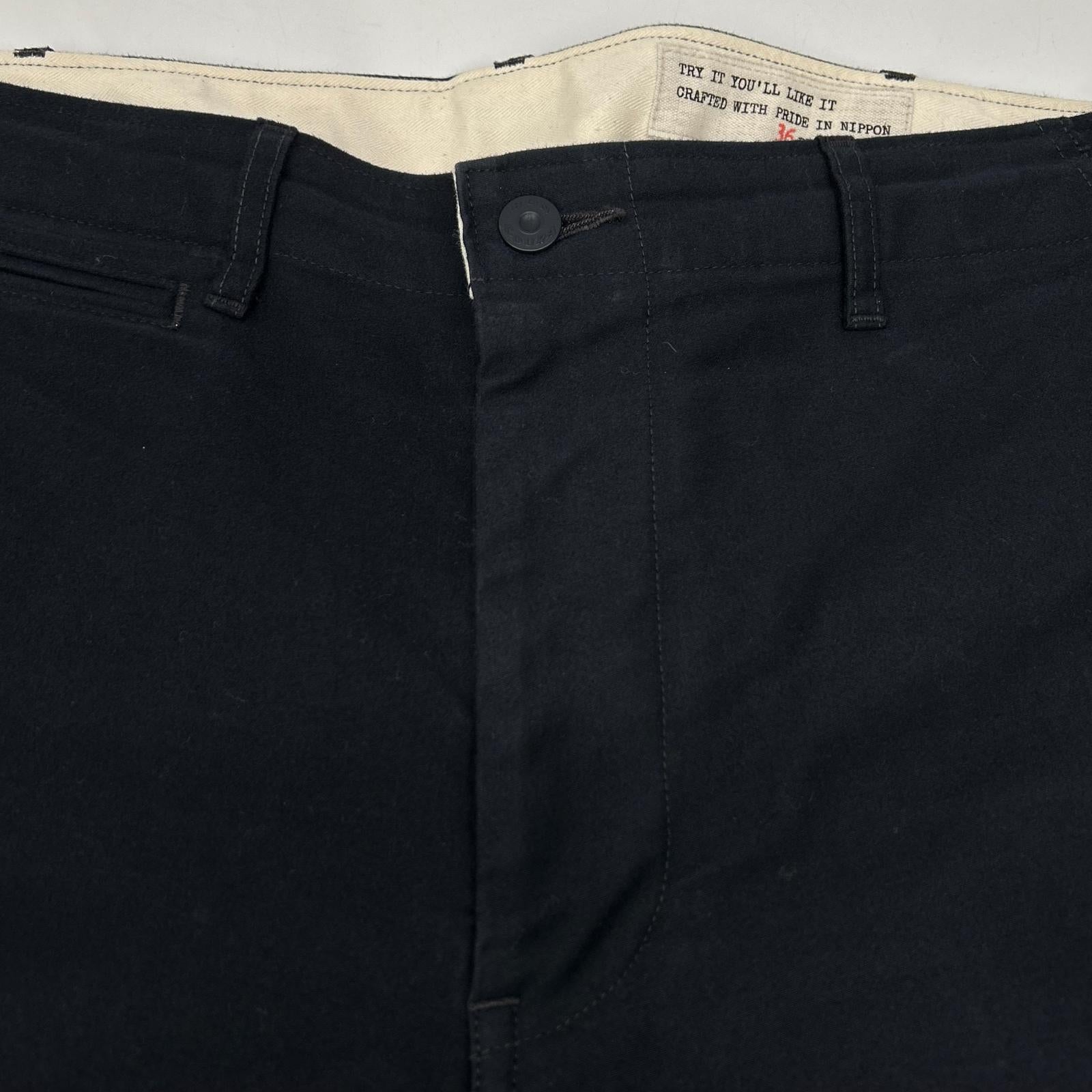 BONCOURA Black Moleskin 3-Button Jacket & Pants Set-up Suit