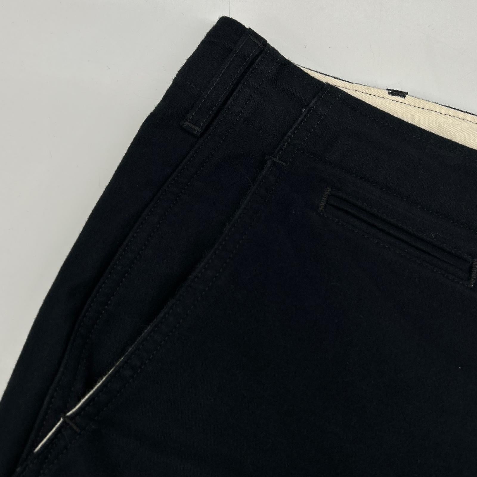 BONCOURA Black Moleskin 3-Button Jacket & Pants Set-up Suit