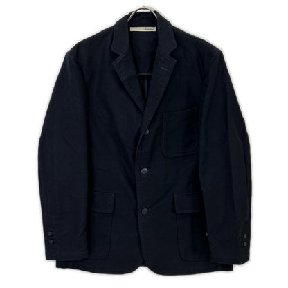 BONCOURA Black Moleskin 3-Button Jacket & Pants Set-up Suit