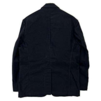 BONCOURA Black Moleskin 3-Button Jacket & Pants Set-up Suit