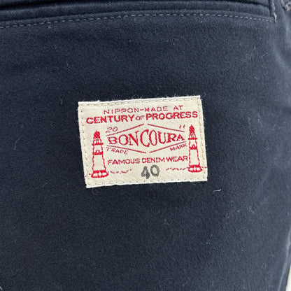 BONCOURA Black Moleskin 3-Button Jacket & Pants Set-up Suit