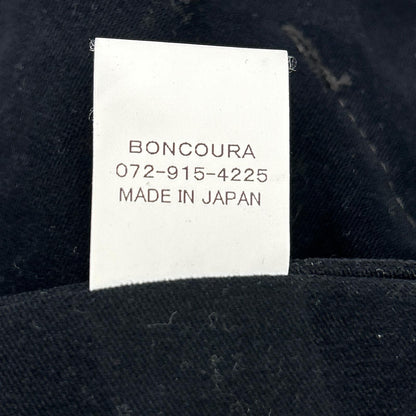 BONCOURA Black Moleskin 3-Button Jacket & Pants Set-up Suit