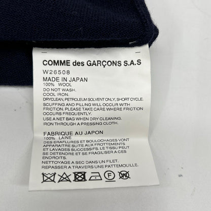 COMMEdesGARCONS SHIRT コムデギャルソンシャツ W26508 ウール 裾フリンジ ニットセーター トップス
