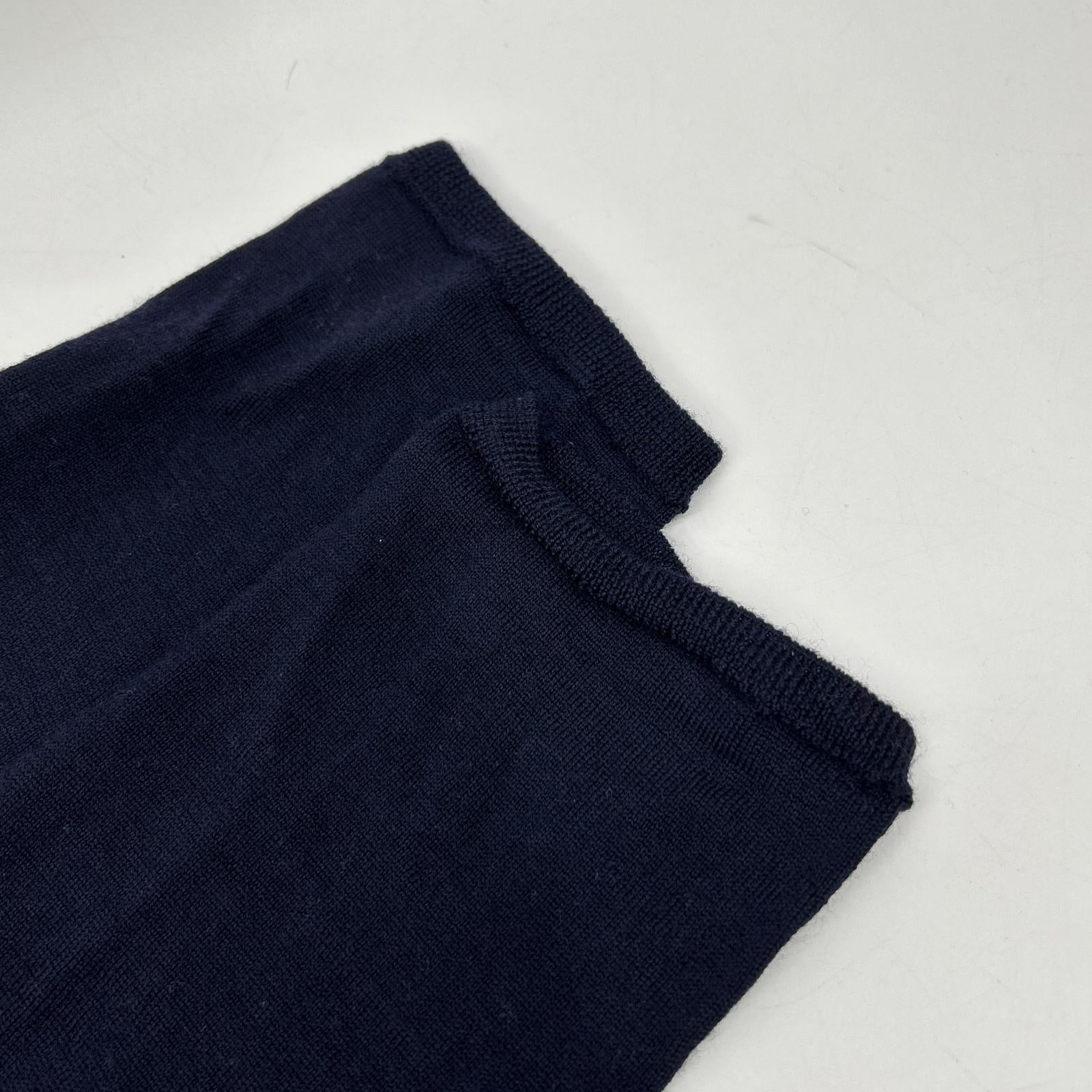 COMMEdesGARCONS SHIRT コムデギャルソンシャツ W26508 ウール 裾フリンジ ニットセーター トップス