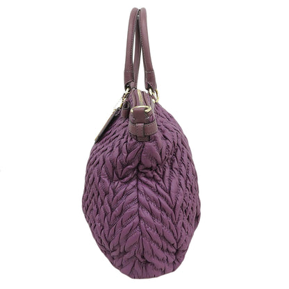 COACH Madison Chevron 2-Way Bag Tote Bag Women's Purple 70th Anniversary Model Tote Bag