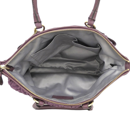 COACH Madison Chevron 2-Way Bag Tote Bag Women's Purple 70th Anniversary Model Tote Bag