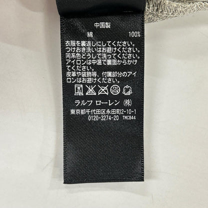 RRL ダブルアールエル 782607427003 グレー コットン100 RRLC 染み込みプリント Tシャツ トップス